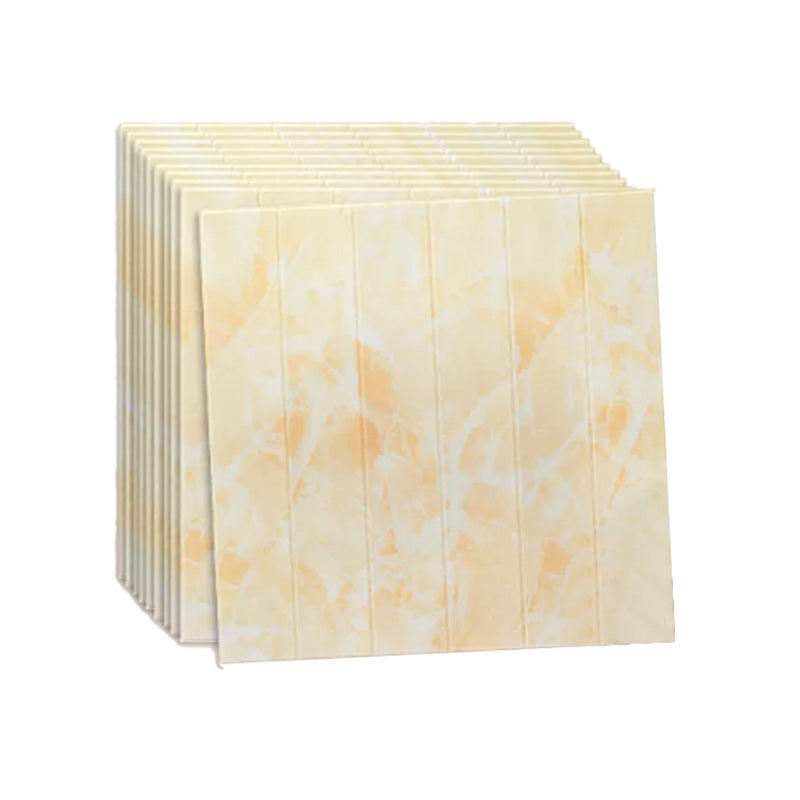 3D Wall Plate Farmhouse Style Simple Home Living Room Wall Panel (10-Pack) Light Yellow Clearhalo 'Flooring 'Home Improvement' 'home_improvement' 'home_improvement_wall_paneling' 'Wall Paneling' 'wall_paneling' 'Walls & Ceilings' Walls and Ceiling' 6316196