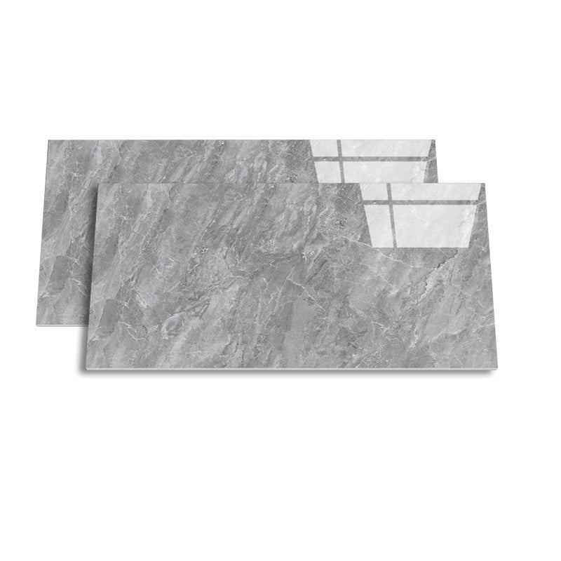 Retangular Ceramic 29.53"x59.06" Tile Glazed Singular Tile for Floor (2-Pack) Silver Gray 36 Pieces Clearhalo 'Floor Tiles & Wall Tiles' 'floor_tiles_wall_tiles' 'Flooring 'Home Improvement' 'home_improvement' 'home_improvement_floor_tiles_wall_tiles' Walls and Ceiling' 6316221