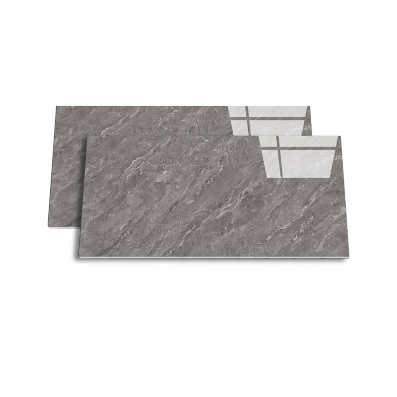 Retangular Ceramic 29.53"x59.06" Tile Glazed Singular Tile for Floor (2-Pack) Light Gray 36 Pieces Clearhalo 'Floor Tiles & Wall Tiles' 'floor_tiles_wall_tiles' 'Flooring 'Home Improvement' 'home_improvement' 'home_improvement_floor_tiles_wall_tiles' Walls and Ceiling' 6316234