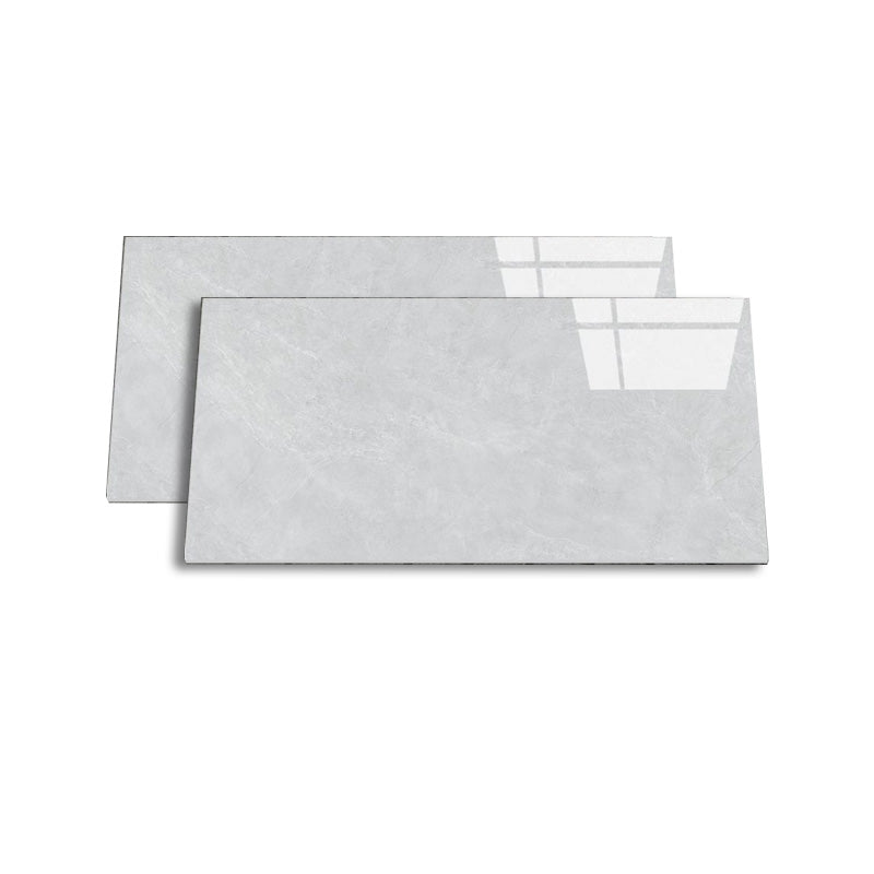 Retangular Ceramic 29.53"x59.06" Tile Glazed Singular Tile for Floor (2-Pack) Gloss White 36 Pieces Clearhalo 'Floor Tiles & Wall Tiles' 'floor_tiles_wall_tiles' 'Flooring 'Home Improvement' 'home_improvement' 'home_improvement_floor_tiles_wall_tiles' Walls and Ceiling' 6316238