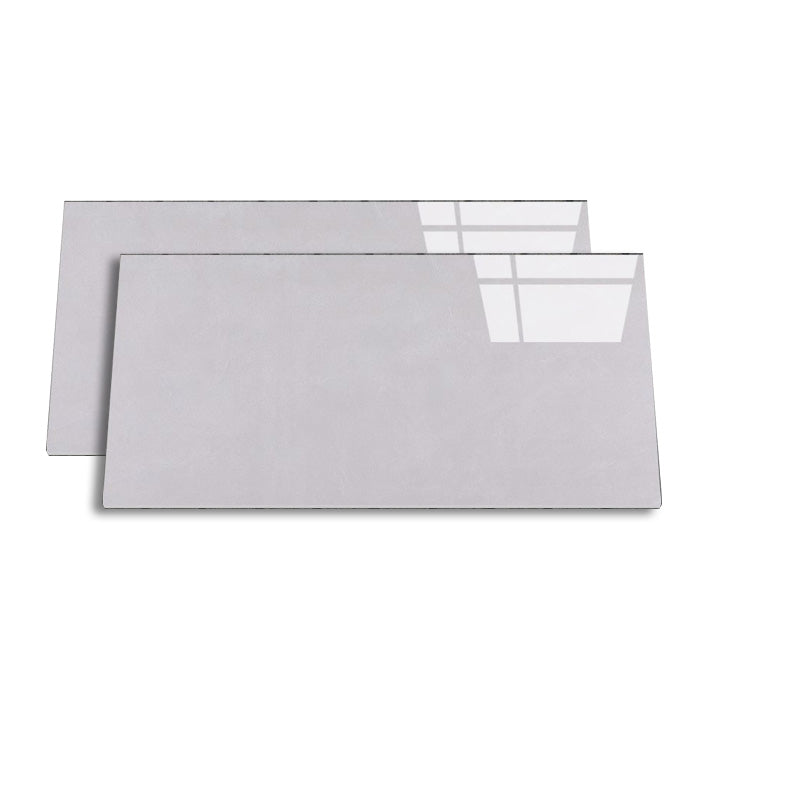 Retangular Ceramic 29.53"x59.06" Tile Glazed Singular Tile for Floor (2-Pack) Matte White 36 Pieces Clearhalo 'Floor Tiles & Wall Tiles' 'floor_tiles_wall_tiles' 'Flooring 'Home Improvement' 'home_improvement' 'home_improvement_floor_tiles_wall_tiles' Walls and Ceiling' 6316240