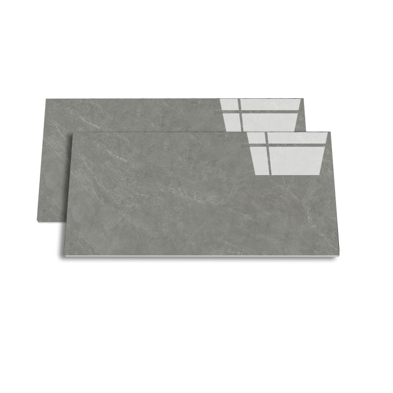 Retangular Ceramic 29.53"x59.06" Tile Glazed Singular Tile for Floor (2-Pack) Carbon 36 Pieces Clearhalo 'Floor Tiles & Wall Tiles' 'floor_tiles_wall_tiles' 'Flooring 'Home Improvement' 'home_improvement' 'home_improvement_floor_tiles_wall_tiles' Walls and Ceiling' 6316251