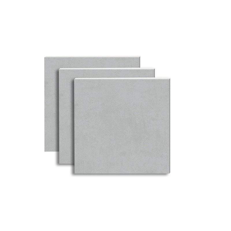 Modern Glazed Porcelain Tile Stone Pattern Singular Tile for Floor Silver Gray 31"L x 31"W x 0.4"H Clearhalo 'Floor Tiles & Wall Tiles' 'floor_tiles_wall_tiles' 'Flooring 'Home Improvement' 'home_improvement' 'home_improvement_floor_tiles_wall_tiles' Walls and Ceiling' 6316269