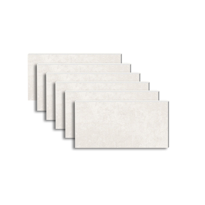 Modern Glazed Porcelain Tile Stone Pattern Singular Tile for Floor White 16"L x 31"W x 0.4"H Clearhalo 'Floor Tiles & Wall Tiles' 'floor_tiles_wall_tiles' 'Flooring 'Home Improvement' 'home_improvement' 'home_improvement_floor_tiles_wall_tiles' Walls and Ceiling' 6316281