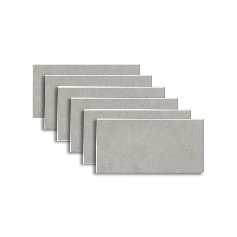 Modern Glazed Porcelain Tile Stone Pattern Singular Tile for Floor Grey 16"L x 31"W x 0.4"H Clearhalo 'Floor Tiles & Wall Tiles' 'floor_tiles_wall_tiles' 'Flooring 'Home Improvement' 'home_improvement' 'home_improvement_floor_tiles_wall_tiles' Walls and Ceiling' 6316291