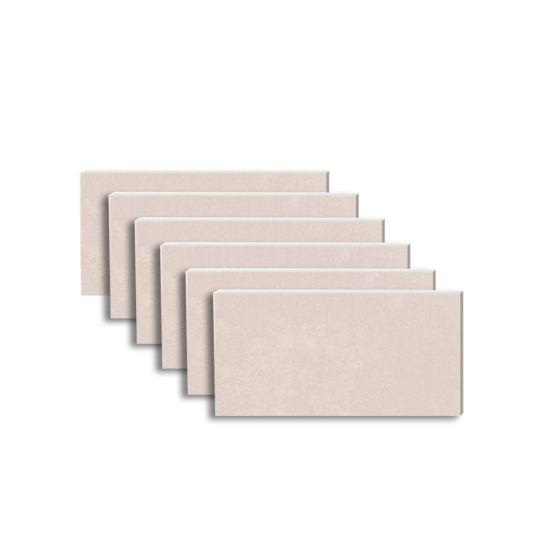 Modern Glazed Porcelain Tile Stone Pattern Singular Tile for Floor Pink 16"L x 31"W x 0.4"H Clearhalo 'Floor Tiles & Wall Tiles' 'floor_tiles_wall_tiles' 'Flooring 'Home Improvement' 'home_improvement' 'home_improvement_floor_tiles_wall_tiles' Walls and Ceiling' 6316294