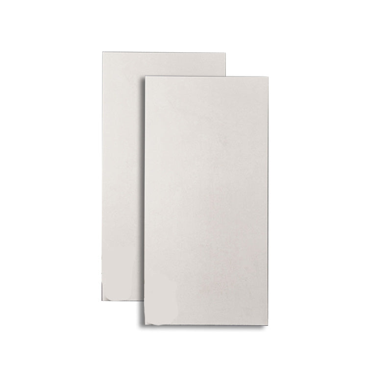 Retangular Ceramic 23.62"x47.24" Tile No Pattern Singular Tile for Floor (2-Pack) Textured White Clearhalo 'Floor Tiles & Wall Tiles' 'floor_tiles_wall_tiles' 'Flooring 'Home Improvement' 'home_improvement' 'home_improvement_floor_tiles_wall_tiles' Walls and Ceiling' 6316304