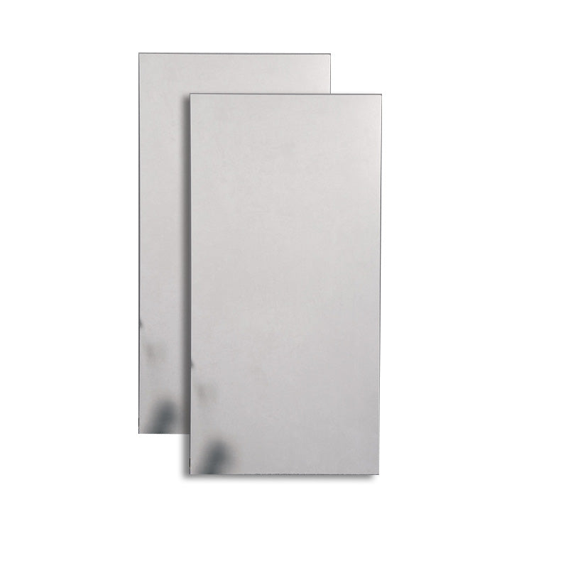 Retangular Ceramic 23.62"x47.24" Tile No Pattern Singular Tile for Floor (2-Pack) Gray-White Clearhalo 'Floor Tiles & Wall Tiles' 'floor_tiles_wall_tiles' 'Flooring 'Home Improvement' 'home_improvement' 'home_improvement_floor_tiles_wall_tiles' Walls and Ceiling' 6316321