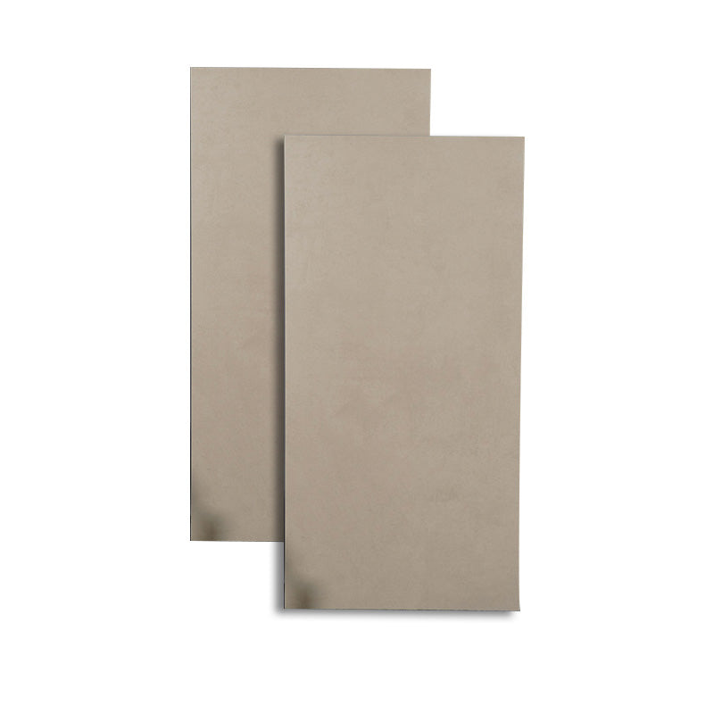 Retangular Ceramic 23.62"x47.24" Tile No Pattern Singular Tile for Floor (2-Pack) Brown Clearhalo 'Floor Tiles & Wall Tiles' 'floor_tiles_wall_tiles' 'Flooring 'Home Improvement' 'home_improvement' 'home_improvement_floor_tiles_wall_tiles' Walls and Ceiling' 6316328