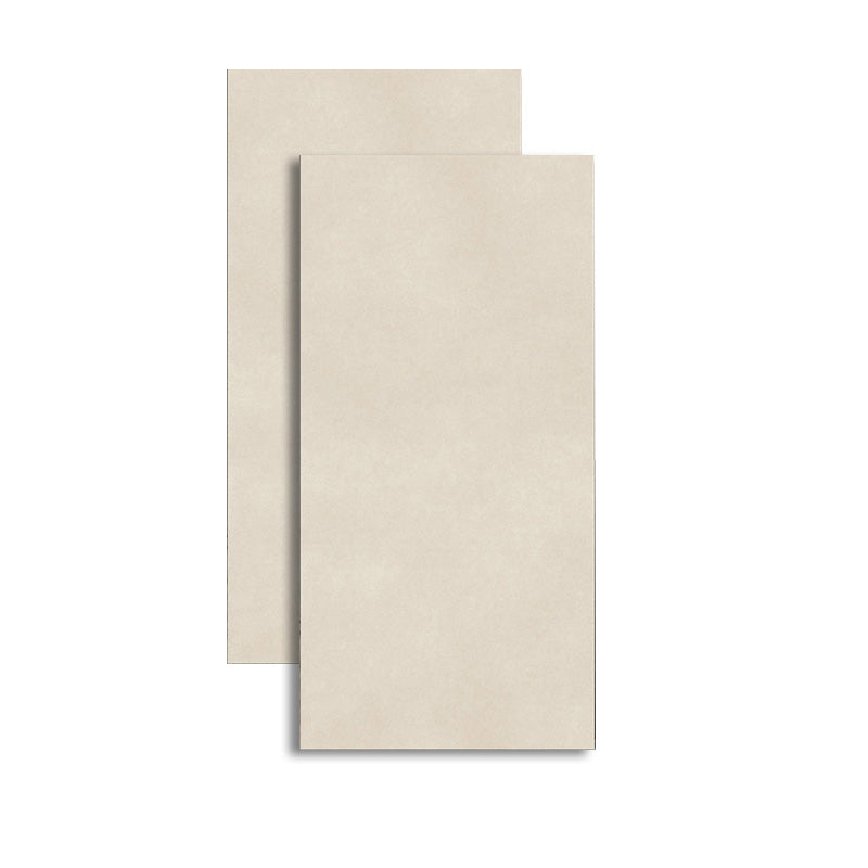 Retangular Porcelain Singular Tile Matte Singular Tile for Floor (2-Pack) Beige Clearhalo 'Floor Tiles & Wall Tiles' 'floor_tiles_wall_tiles' 'Flooring 'Home Improvement' 'home_improvement' 'home_improvement_floor_tiles_wall_tiles' Walls and Ceiling' 6316332