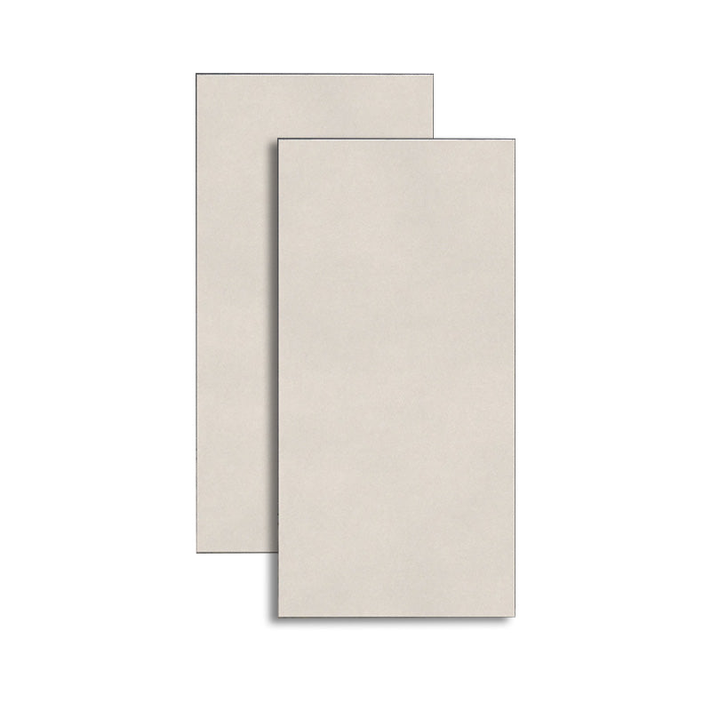 Retangular Porcelain Singular Tile Matte Singular Tile for Floor (2-Pack) Off-White Clearhalo 'Floor Tiles & Wall Tiles' 'floor_tiles_wall_tiles' 'Flooring 'Home Improvement' 'home_improvement' 'home_improvement_floor_tiles_wall_tiles' Walls and Ceiling' 6316341