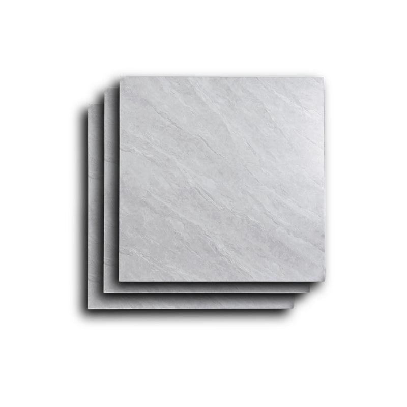 Glazed Square Floor Tile Porcelain Floor Tile with Wooden Pattern Dark Gray 31"L x 31"W x 0.4"H Clearhalo 'Floor Tiles & Wall Tiles' 'floor_tiles_wall_tiles' 'Flooring 'Home Improvement' 'home_improvement' 'home_improvement_floor_tiles_wall_tiles' Walls and Ceiling' 6316389