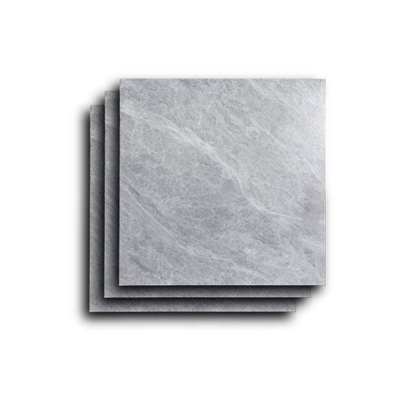 Glazed Square Floor Tile Porcelain Floor Tile with Wooden Pattern Silver Gray 31"L x 31"W x 0.4"H Clearhalo 'Floor Tiles & Wall Tiles' 'floor_tiles_wall_tiles' 'Flooring 'Home Improvement' 'home_improvement' 'home_improvement_floor_tiles_wall_tiles' Walls and Ceiling' 6316391