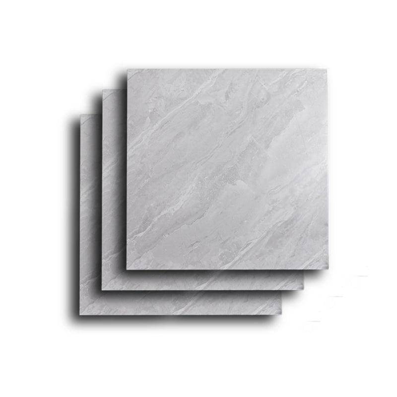 Glazed Square Floor Tile Porcelain Floor Tile with Wooden Pattern Smoke Gray 31"L x 31"W x 0.4"H Clearhalo 'Floor Tiles & Wall Tiles' 'floor_tiles_wall_tiles' 'Flooring 'Home Improvement' 'home_improvement' 'home_improvement_floor_tiles_wall_tiles' Walls and Ceiling' 6316404