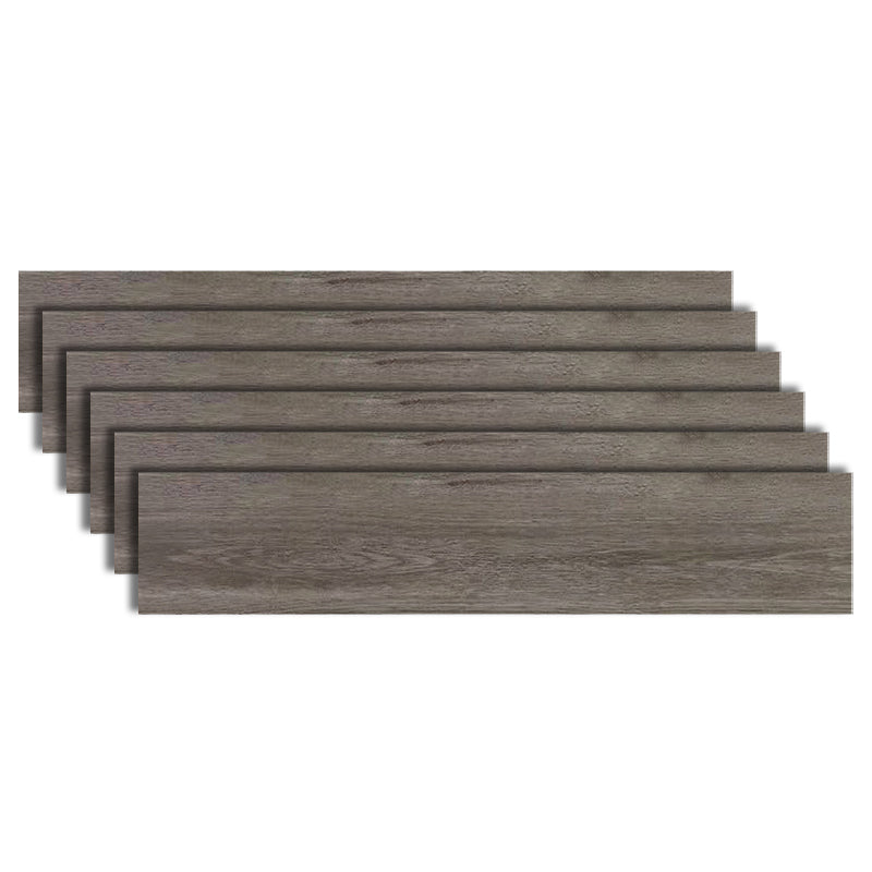 Rectangular Singular Floor Tile Porcelain Wooden Pattern Tiles Dark Gray Clearhalo 'Floor Tiles & Wall Tiles' 'floor_tiles_wall_tiles' 'Flooring 'Home Improvement' 'home_improvement' 'home_improvement_floor_tiles_wall_tiles' Walls and Ceiling' 6316421