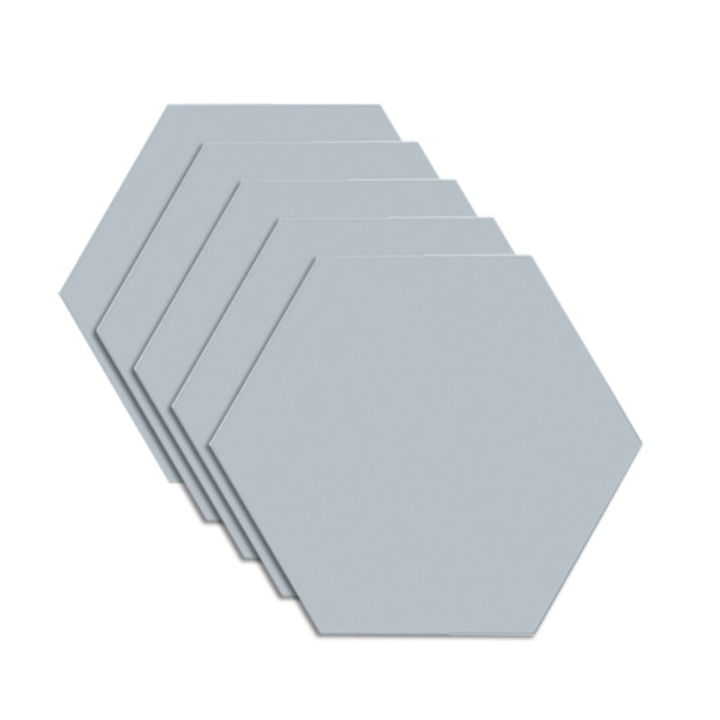7.87"x7.87"/7.87"x11.81" Porcelain Tile No Pattern Singular Tile for Floor and Wal Light Gray Hexagon Clearhalo 'Floor Tiles & Wall Tiles' 'floor_tiles_wall_tiles' 'Flooring 'Home Improvement' 'home_improvement' 'home_improvement_floor_tiles_wall_tiles' Walls and Ceiling' 6316695