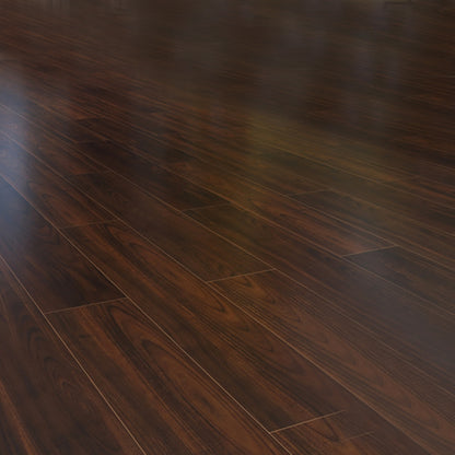 Solid Wood Laminate Floor Water-resistant and Scratch Resistant Laminate for Home Dark Brown Clearhalo 'Flooring 'Home Improvement' 'home_improvement' 'home_improvement_laminate_flooring' 'Laminate Flooring' 'laminate_flooring' Walls and Ceiling' 6320957