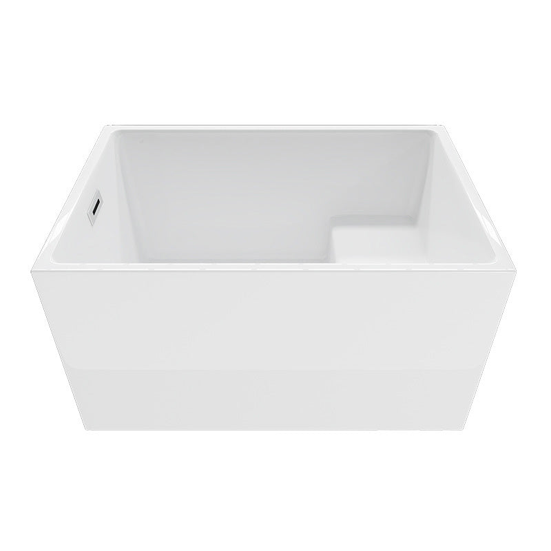 Bathroom Modern Acrylic Small Tub with Left-Hand Drain Bathtub Clearhalo 'Bathroom Remodel & Bathroom Fixtures' 'Bathtubs' 'Home Improvement' 'home_improvement' 'home_improvement_bathtubs' 'Showers & Bathtubs' 6323182