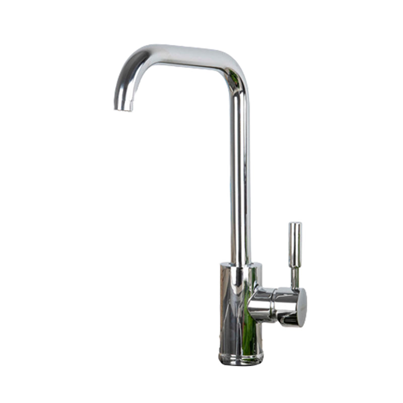 Modern Kitchen Faucet Brass Lever Handles Swivel Spout Bar Prep Kitchen Faucet Stainless Steel Clearhalo 'Home Improvement' 'home_improvement' 'home_improvement_kitchen_faucets' 'Kitchen Faucets' 'Kitchen Remodel & Kitchen Fixtures' 'Kitchen Sinks & Faucet Components' 'kitchen_faucets' 6327654