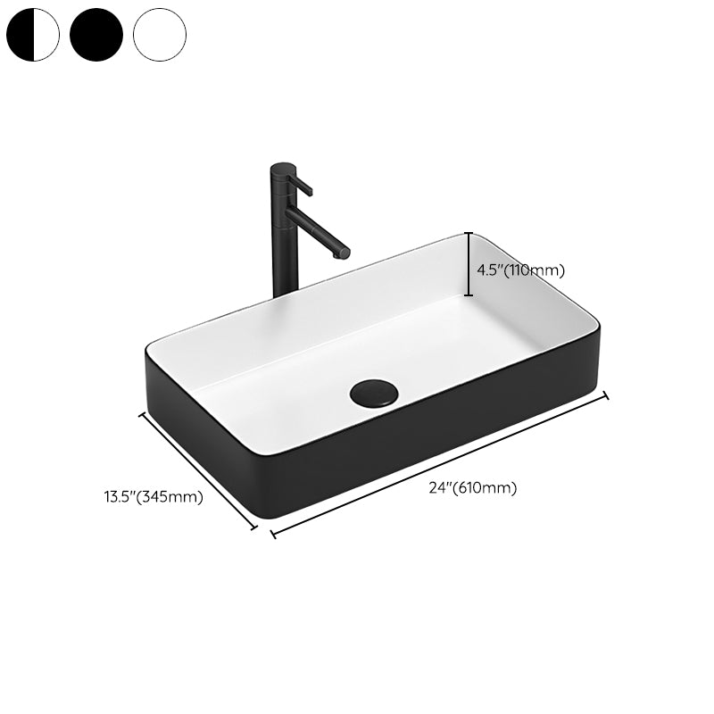 Modern Bathroom Sink Pop-Up Drain Porcelain Round Vessel Lavatory Sink Clearhalo 'Bathroom Remodel & Bathroom Fixtures' 'Bathroom Sinks & Faucet Components' 'Bathroom Sinks' 'bathroom_sink' 'Home Improvement' 'home_improvement' 'home_improvement_bathroom_sink' 6327962