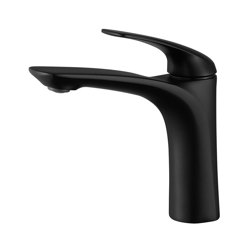 Modern Style Centerset Faucet Lever Handles Faucet for Bathroom Black Clearhalo 'Bathroom Remodel & Bathroom Fixtures' 'Bathroom Sink Faucets' 'Bathroom Sinks & Faucet Components' 'bathroom_sink_faucets' 'Home Improvement' 'home_improvement' 'home_improvement_bathroom_sink_faucets' 6333153