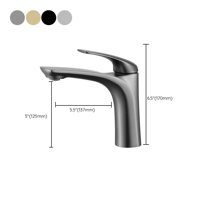 Modern Style Centerset Faucet Lever Handles Faucet for Bathroom Clearhalo 'Bathroom Remodel & Bathroom Fixtures' 'Bathroom Sink Faucets' 'Bathroom Sinks & Faucet Components' 'bathroom_sink_faucets' 'Home Improvement' 'home_improvement' 'home_improvement_bathroom_sink_faucets' 6333165