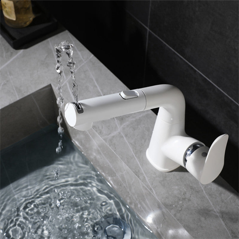 Modern Bathroom Vessel Faucet Grass Lever Swivel Spout with Hoses Lavatory Faucet Clearhalo 'Bathroom Remodel & Bathroom Fixtures' 'Bathroom Sink Faucets' 'Bathroom Sinks & Faucet Components' 'bathroom_sink_faucets' 'Home Improvement' 'home_improvement' 'home_improvement_bathroom_sink_faucets' 6333171