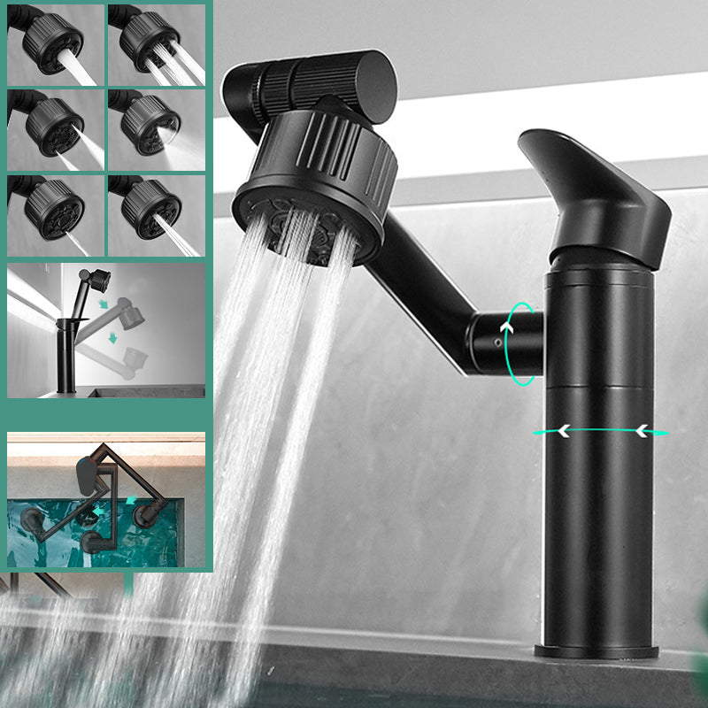 Gorgeous Metal Sink Faucet Plain Brass Centerset Lavatory Faucet Black Clearhalo 'Bathroom Remodel & Bathroom Fixtures' 'Bathroom Sink Faucets' 'Bathroom Sinks & Faucet Components' 'bathroom_sink_faucets' 'Home Improvement' 'home_improvement' 'home_improvement_bathroom_sink_faucets' 6333225