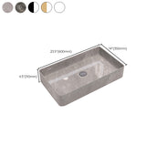 Modern Bathroom Sink Porcelain Rectangular Vessel Sink with Pop-Up Drain Clearhalo 'Bathroom Remodel & Bathroom Fixtures' 'Bathroom Sinks & Faucet Components' 'Bathroom Sinks' 'bathroom_sink' 'Home Improvement' 'home_improvement' 'home_improvement_bathroom_sink' 6333587