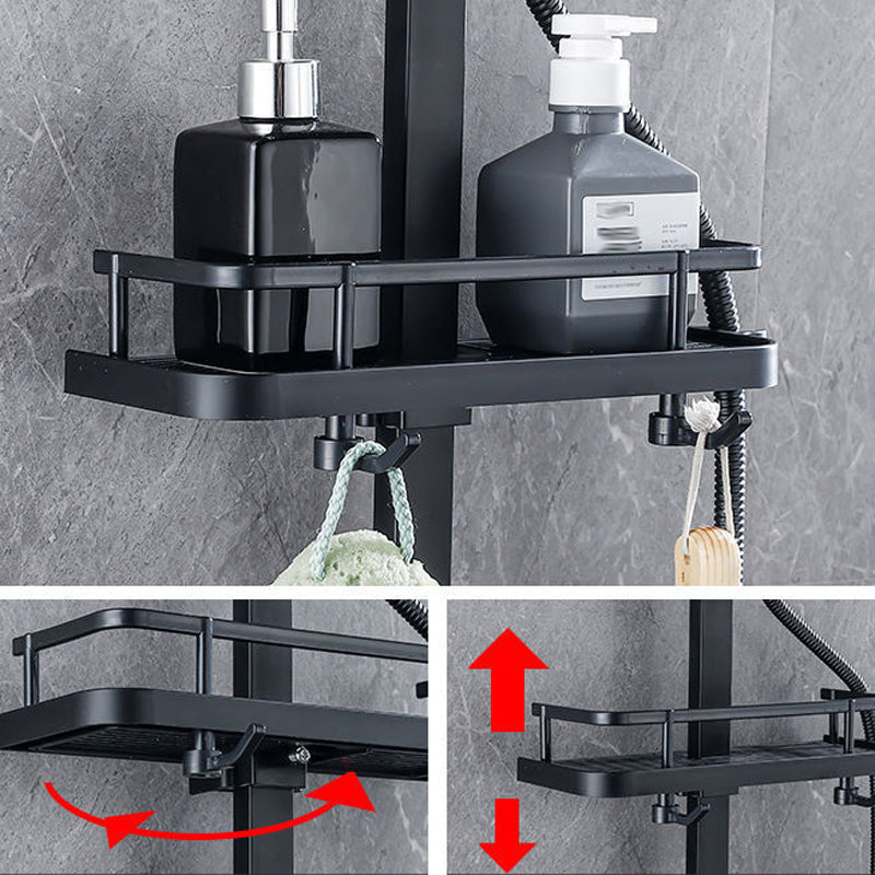 Modern Style Shower System Wall Mounted Spot Resist Shower System with Hand Shower Clearhalo 'Bathroom Remodel & Bathroom Fixtures' 'Home Improvement' 'home_improvement' 'home_improvement_shower_faucets' 'Shower Faucets & Systems' 'shower_faucets' 'Showers & Bathtubs Plumbing' 'Showers & Bathtubs' 6333990