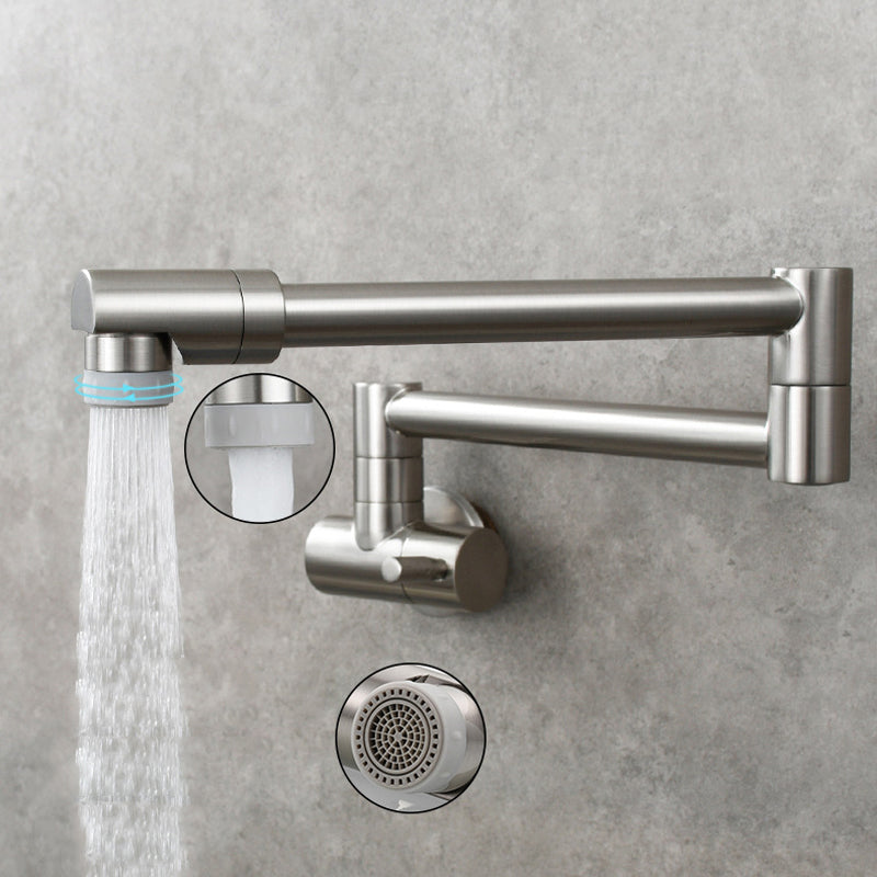 Modern Wall Mounted Faucet Solid Color Wall Mounted Bathroom Faucet Clearhalo 'Bathroom Remodel & Bathroom Fixtures' 'Bathroom Sink Faucets' 'Bathroom Sinks & Faucet Components' 'bathroom_sink_faucets' 'Home Improvement' 'home_improvement' 'home_improvement_bathroom_sink_faucets' 6352933