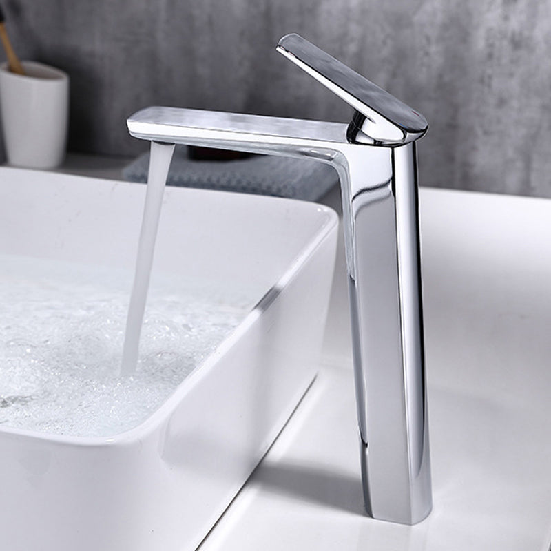 Glam Sink Faucet Brass Lever Handles Vessel Sink Bathroom Faucet Clearhalo 'Bathroom Remodel & Bathroom Fixtures' 'Bathroom Sink Faucets' 'Bathroom Sinks & Faucet Components' 'bathroom_sink_faucets' 'Home Improvement' 'home_improvement' 'home_improvement_bathroom_sink_faucets' 6352965