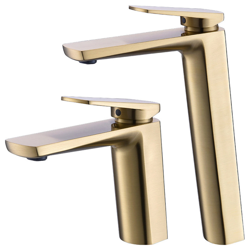 Glam Sink Faucet Brass Lever Handles Vessel Sink Bathroom Faucet Clearhalo 'Bathroom Remodel & Bathroom Fixtures' 'Bathroom Sink Faucets' 'Bathroom Sinks & Faucet Components' 'bathroom_sink_faucets' 'Home Improvement' 'home_improvement' 'home_improvement_bathroom_sink_faucets' 6352967