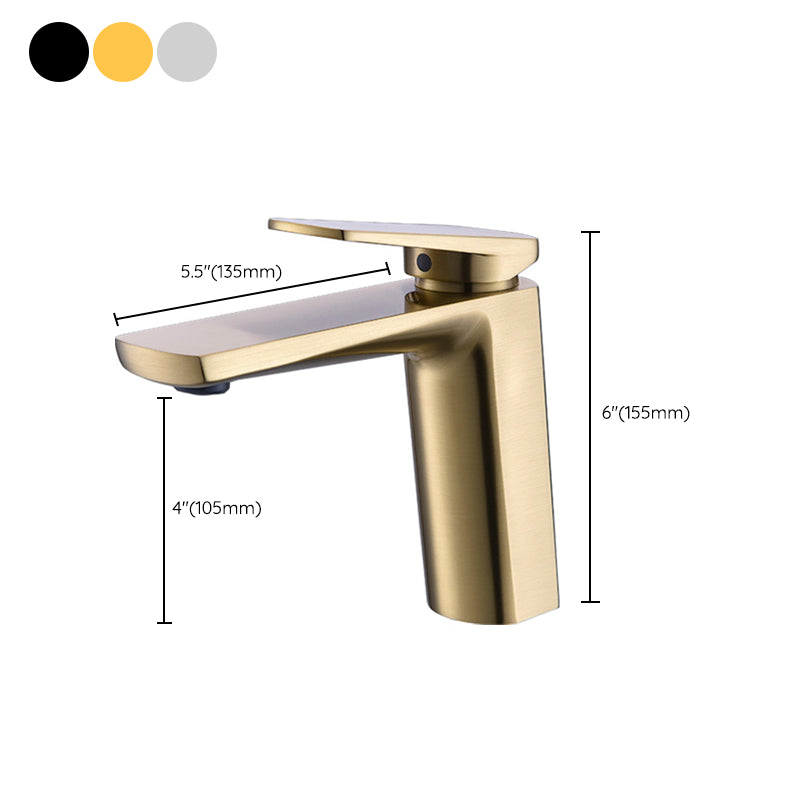 Glam Sink Faucet Brass Lever Handles Vessel Sink Bathroom Faucet Clearhalo 'Bathroom Remodel & Bathroom Fixtures' 'Bathroom Sink Faucets' 'Bathroom Sinks & Faucet Components' 'bathroom_sink_faucets' 'Home Improvement' 'home_improvement' 'home_improvement_bathroom_sink_faucets' 6352984