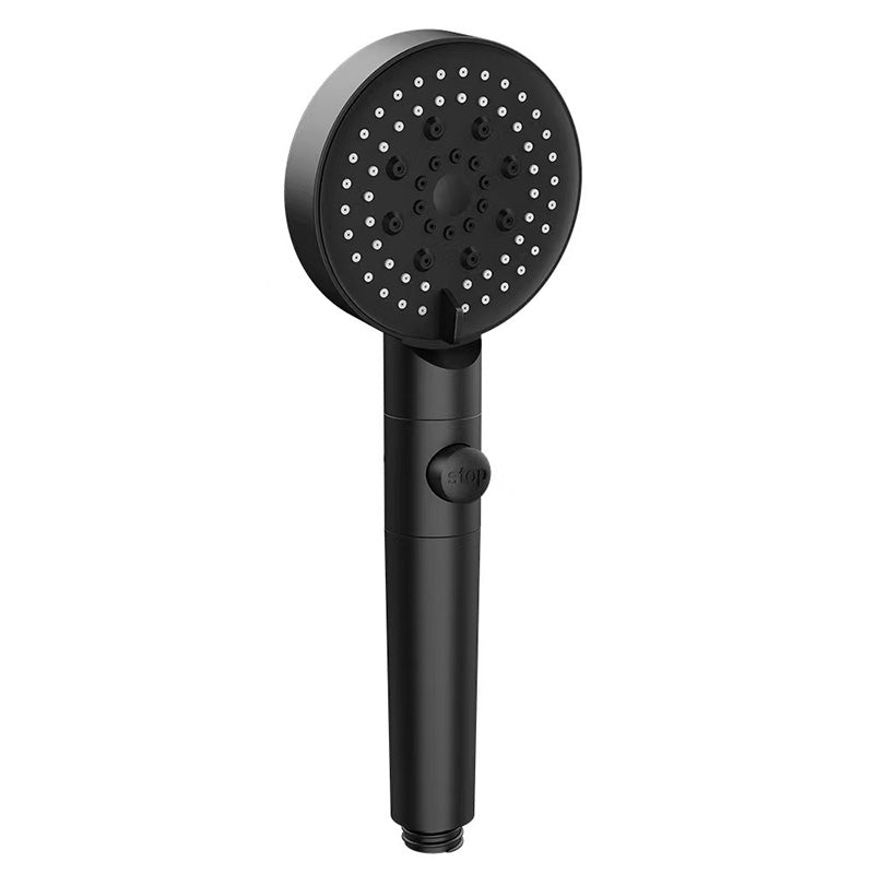 Round Handheld Shower Head Plastic Adjustable Spray Pattern Spray Head for Home Clearhalo 'Bathroom Remodel & Bathroom Fixtures' 'Home Improvement' 'home_improvement' 'home_improvement_shower_heads' 'Shower Heads' 'shower_heads' 'Showers & Bathtubs Plumbing' 'Showers & Bathtubs' 6353660