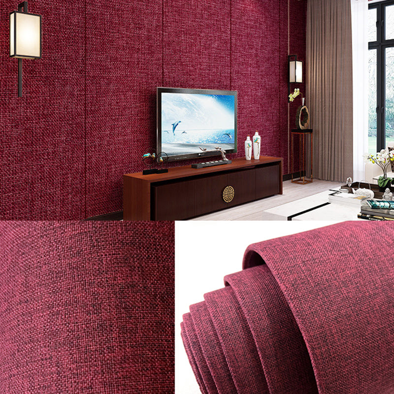 Contemporary Wall Paneling with Upholstered 1 Pieces Peel and Stick Panel Burgundy Clearhalo 'Flooring 'Home Improvement' 'home_improvement' 'home_improvement_wall_paneling' 'Wall Paneling' 'wall_paneling' 'Walls & Ceilings' Walls and Ceiling' 6353843
