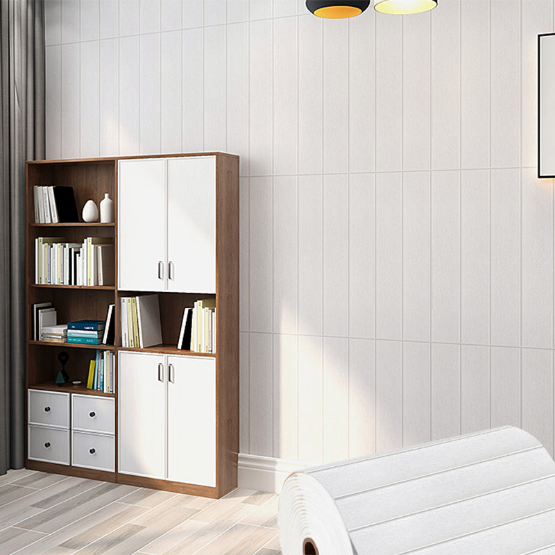 Contemporary Waterproof Wainscoting 1 Piece PVC Shiplap for Indoors Clearhalo 'Flooring 'Home Improvement' 'home_improvement' 'home_improvement_wall_paneling' 'Wall Paneling' 'wall_paneling' 'Walls & Ceilings' Walls and Ceiling' 6354396