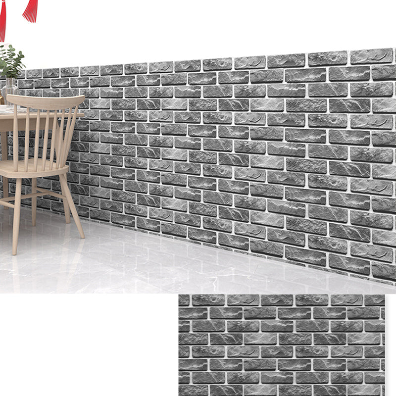 Industrial 3D Wainscoting 11.81"W X 23.62"H Peel and Stick Wainscoting Black Clearhalo 'Flooring 'Home Improvement' 'home_improvement' 'home_improvement_wall_paneling' 'Wall Paneling' 'wall_paneling' 'Walls & Ceilings' Walls and Ceiling' 6355074