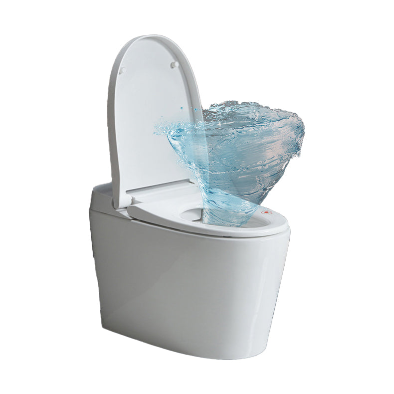 Siphon Jet Elongated Toilet Bowl Modern Flush Toilet With Seat for Bathroom Clearhalo 'Bathroom Remodel & Bathroom Fixtures' 'Home Improvement' 'home_improvement' 'home_improvement_toilets' 'Toilets & Bidets' 'Toilets' 6356032