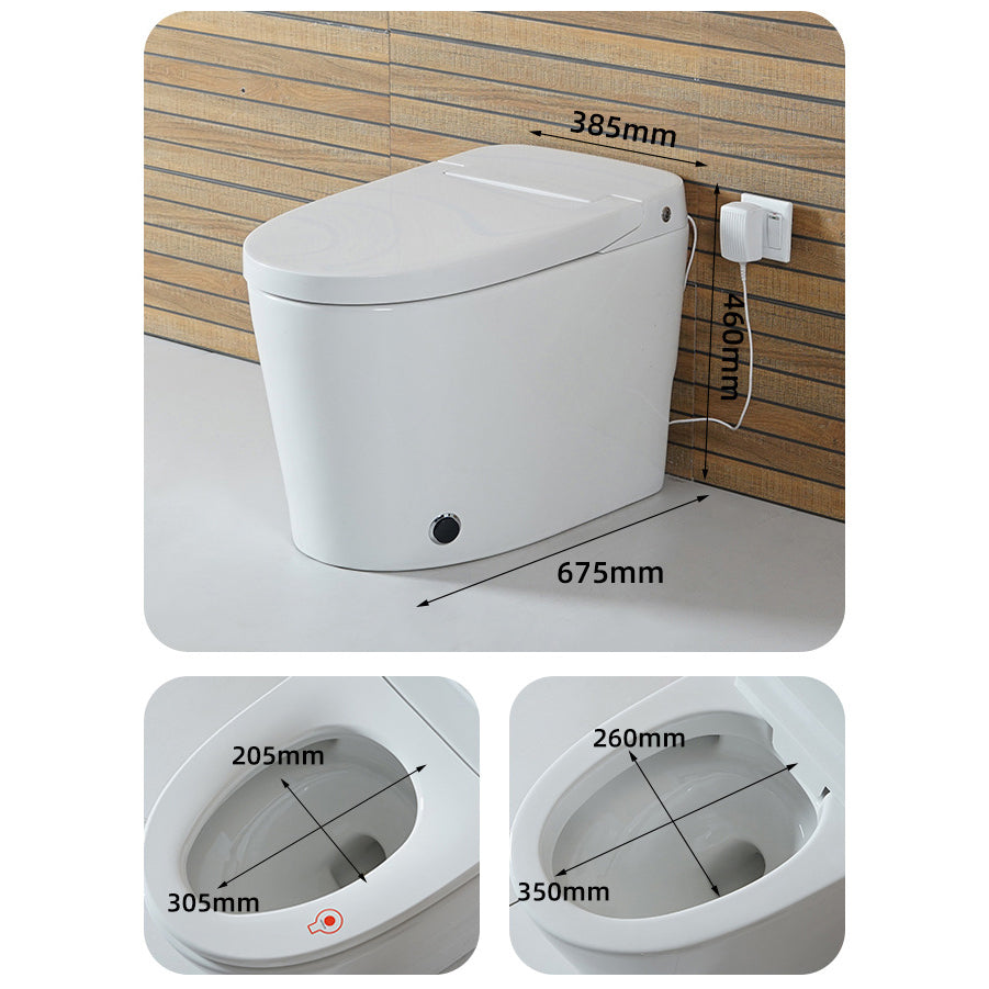 Siphon Jet Elongated Toilet Bowl Modern Flush Toilet With Seat for Bathroom Clearhalo 'Bathroom Remodel & Bathroom Fixtures' 'Home Improvement' 'home_improvement' 'home_improvement_toilets' 'Toilets & Bidets' 'Toilets' 6356038
