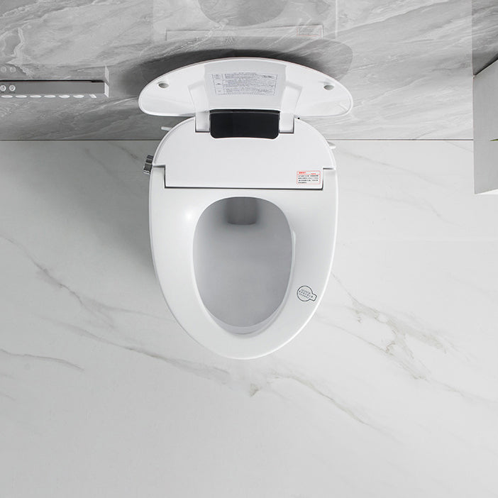 Modern Floor Mount Toilet Bowl Siphon Ceramic Toilet with Seat for Bathroom Clearhalo 'Bathroom Remodel & Bathroom Fixtures' 'Home Improvement' 'home_improvement' 'home_improvement_toilets' 'Toilets & Bidets' 'Toilets' 6356063