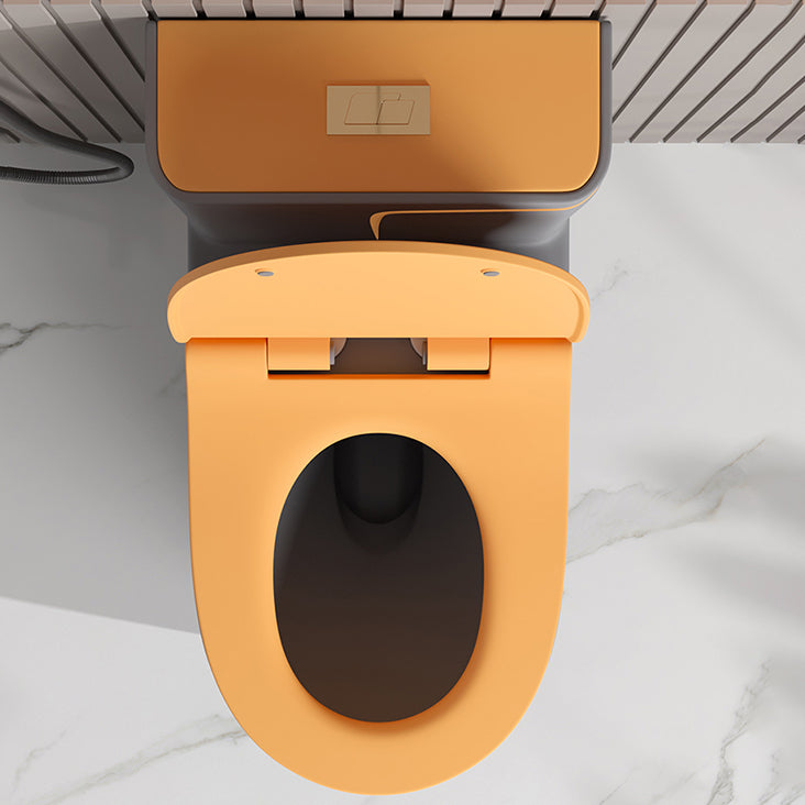 Traditional Floor Mount Toilet Bowl One-Piece Toilet with Slow Close Seat Clearhalo 'Bathroom Remodel & Bathroom Fixtures' 'Home Improvement' 'home_improvement' 'home_improvement_toilets' 'Toilets & Bidets' 'Toilets' 6356108