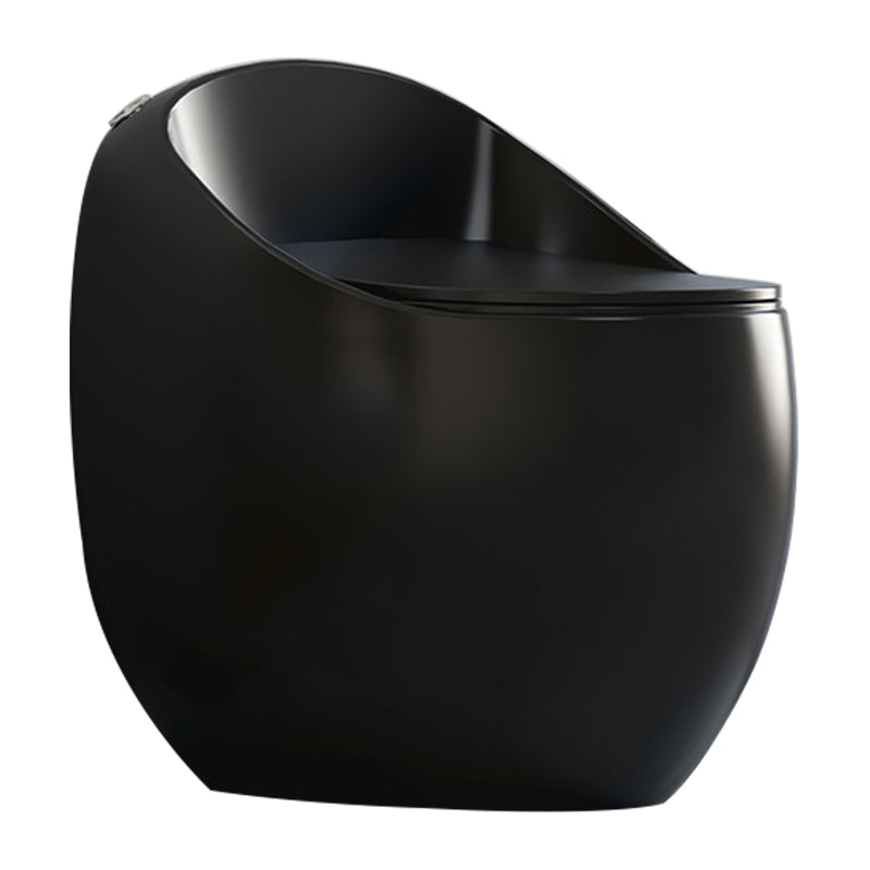 Modern Seat Included One Piece Toilet Round Floor Mounted Toilet Bowl for Washroom Clearhalo 'Bathroom Remodel & Bathroom Fixtures' 'Home Improvement' 'home_improvement' 'home_improvement_toilets' 'Toilets & Bidets' 'Toilets' 6356166