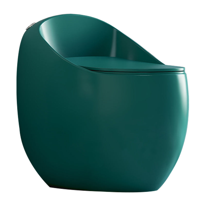 Modern Seat Included One Piece Toilet Round Floor Mounted Toilet Bowl for Washroom Clearhalo 'Bathroom Remodel & Bathroom Fixtures' 'Home Improvement' 'home_improvement' 'home_improvement_toilets' 'Toilets & Bidets' 'Toilets' 6356175