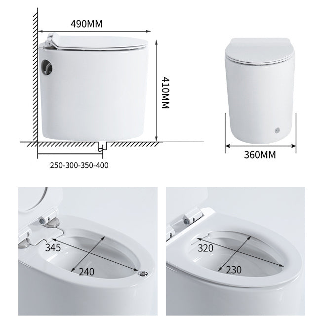 Floor Mounted Toilet One-Piece Toilet ABS Contemporary Flush Toilet Clearhalo 'Bathroom Remodel & Bathroom Fixtures' 'Home Improvement' 'home_improvement' 'home_improvement_toilets' 'Toilets & Bidets' 'Toilets' 6356206