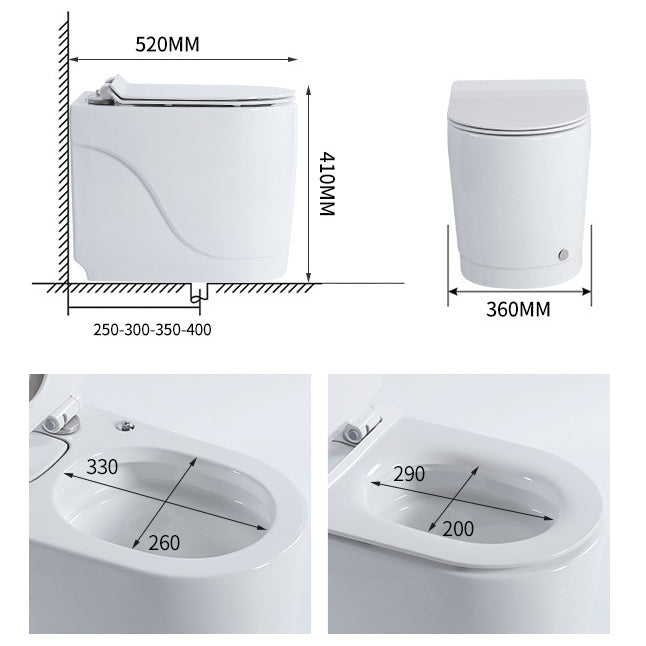 Floor Mounted Toilet One-Piece Toilet ABS Contemporary Flush Toilet Clearhalo 'Bathroom Remodel & Bathroom Fixtures' 'Home Improvement' 'home_improvement' 'home_improvement_toilets' 'Toilets & Bidets' 'Toilets' 6356208