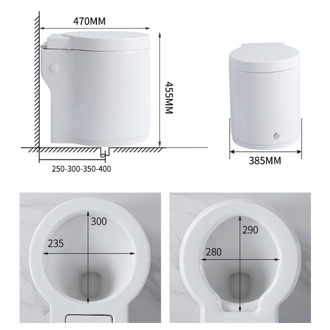 Floor Mounted Toilet One-Piece Toilet ABS Contemporary Flush Toilet Clearhalo 'Bathroom Remodel & Bathroom Fixtures' 'Home Improvement' 'home_improvement' 'home_improvement_toilets' 'Toilets & Bidets' 'Toilets' 6356210