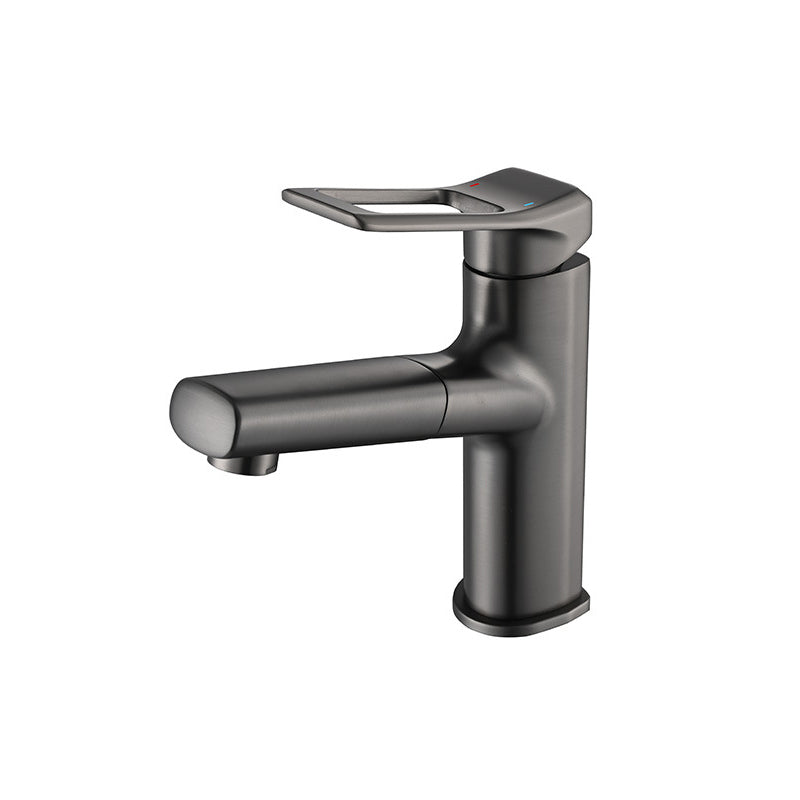 Contemporary Vessel Faucet Copper Single Handle Low Arc Vessel Faucet for Bathroom Clearhalo 'Accueil' 'Amélioration Domiciliaire' 'bathroom_sink_faucets' 'Ensembles de Lavabo & de Robinet de Toilette' 'home_improvement' 'home_improvement_bathroom_sink_faucets' 'Robinet de Lavabo de Salle de Bain' 'Rénovation et Équipement de Salle de Bain' 6365612