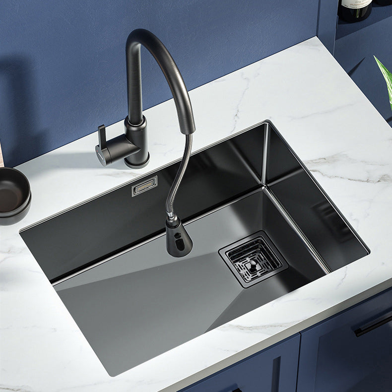 Modern Prep Station Sink Stainless Steel with Drain Assembly Undermount Kitchen Sink Only Clearhalo 'Home Improvement' 'home_improvement' 'home_improvement_kitchen_sinks' 'Kitchen Remodel & Kitchen Fixtures' 'Kitchen Sinks & Faucet Components' 'Kitchen Sinks' 'kitchen_sinks' 6365767