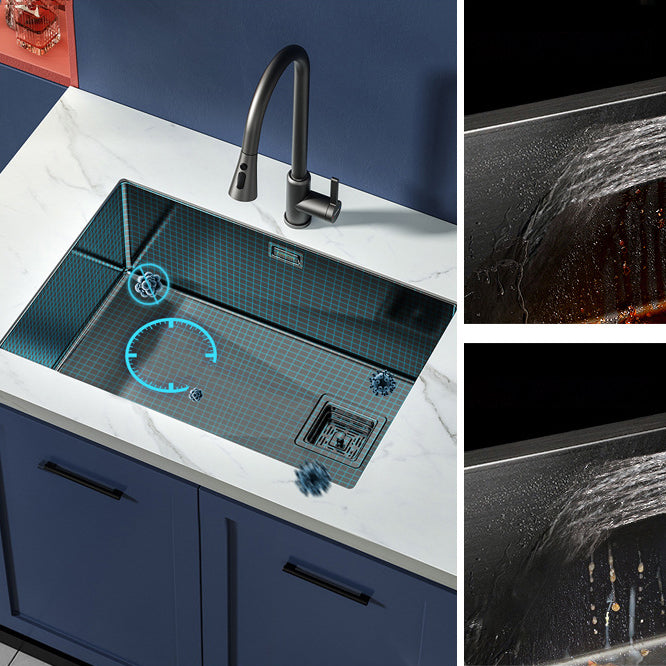 Modern Prep Station Sink Stainless Steel with Drain Assembly Undermount Kitchen Sink Only Clearhalo 'Home Improvement' 'home_improvement' 'home_improvement_kitchen_sinks' 'Kitchen Remodel & Kitchen Fixtures' 'Kitchen Sinks & Faucet Components' 'Kitchen Sinks' 'kitchen_sinks' 6365770